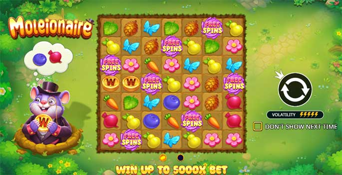 Cùng tìm hiểu cách chơi slot Moleionaire tại nhà cái Vn88